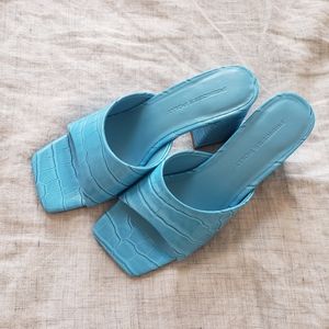 Blue Princess Polly Square Heeled Shoes